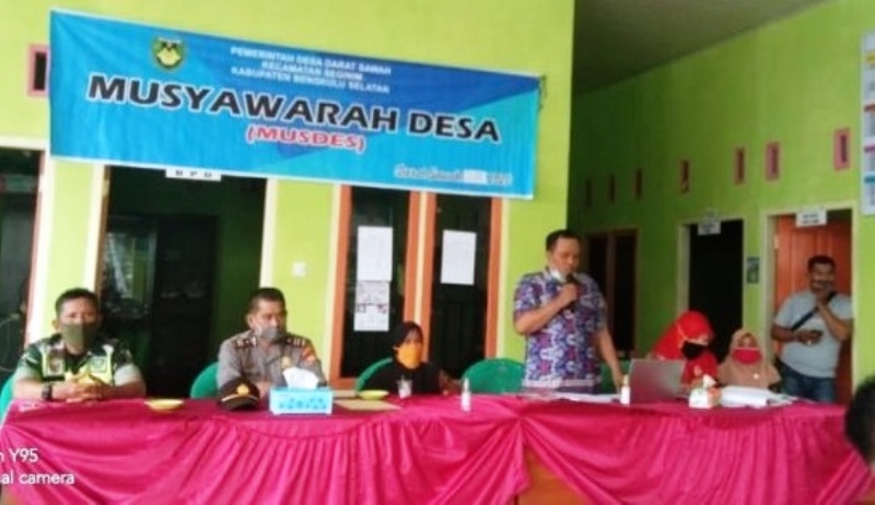 Desa Darat Sawah Gelar Musrenbang 2021 dan Prapelaksanaan Pembangunan 2020