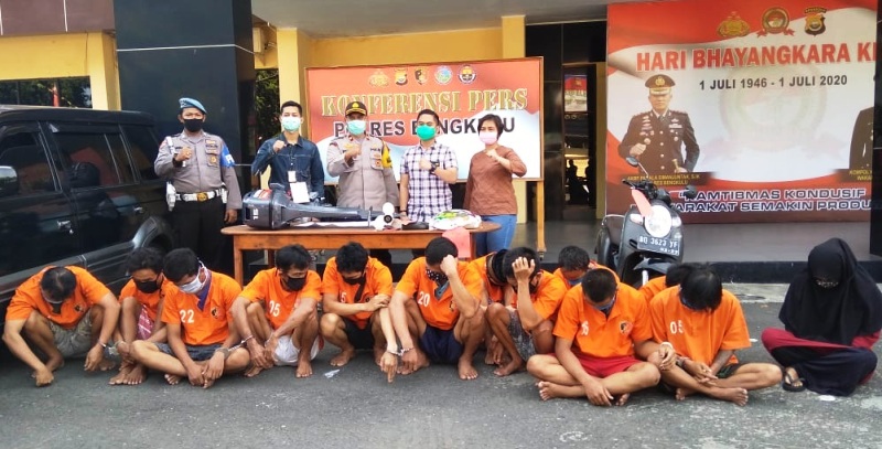 Seminggu, Polres Bengkulu Ungkap 8 Kasus