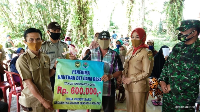 Empat Kali Musdesus, Akhirnya 68 KK Warga Desa Dusun Baru Mendapatkan BLT