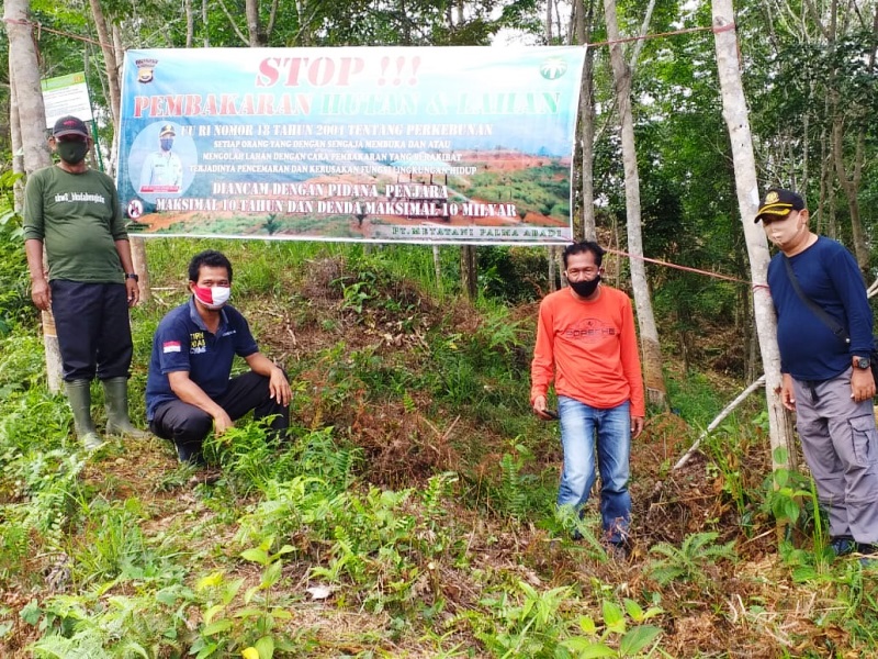 Terpantau Satelit, Polres Ingatkan Warga Jangan Bakar Lahan