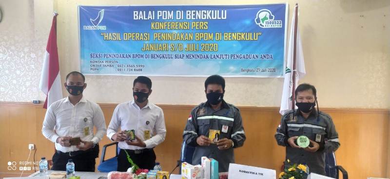 1.919 Item Obat dan Makanan Ilegal Diamankan BPOM Bengkulu