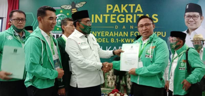 Ini Lima Paslon Kada Lima Kabupaten yang Sudah B1 KWK dari DPP PKB