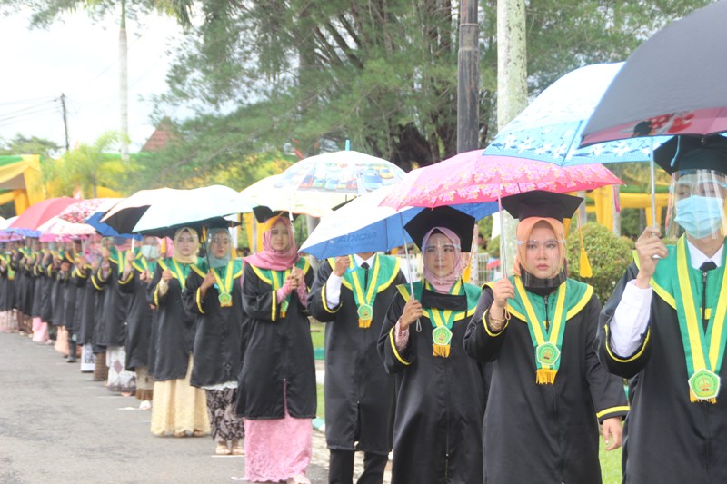 Payung Warna Warni di Wisuda IAIN Bengkulu