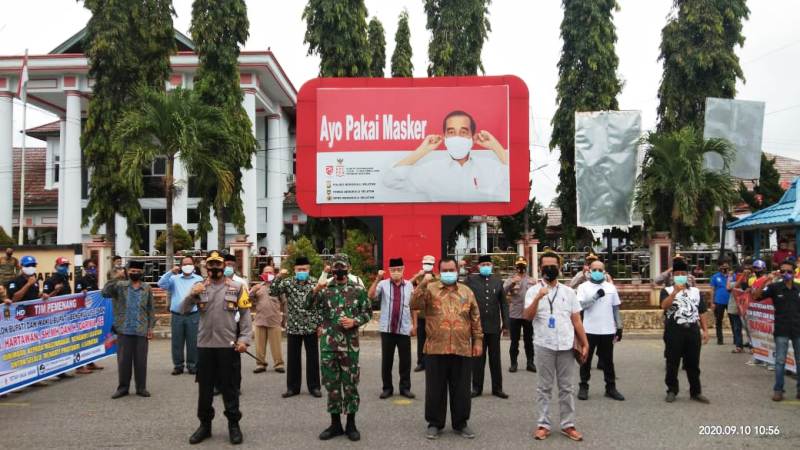 TNI, POLRI, Deklarasi Wajib Pakai Masker