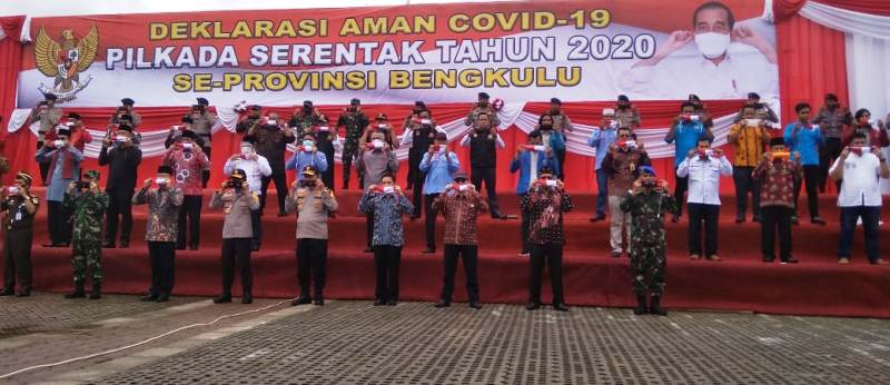 Polda Bengkulu Gelar Deklarasi Aman Covid-19