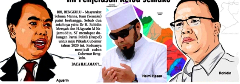 Semaku Antara Agusrin, Rohidin dan Helmi