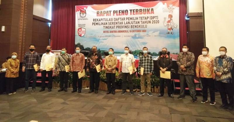 DPT Provinsi Bengkulu 1,3 Juta, Bertambah 1.365 Dari DPS