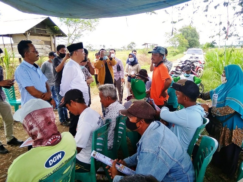 Datang ke Sawah, Rohidin Ditantang Petani