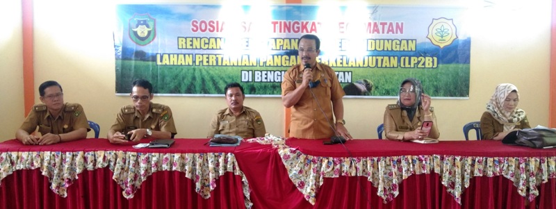 Dinas Pertanian Sosialisasi LP2B di Kecamatan Seginim