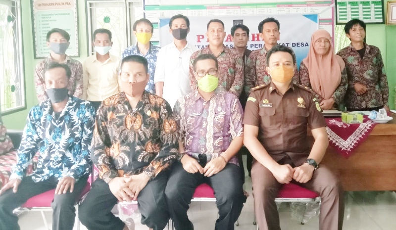 Undang Kejari BU, Desa Tanjung Aur Gelar Pelatihan Perangkat dan BPD