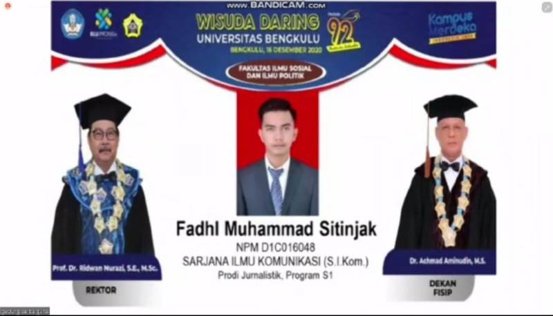 Wisuda Unib Kembali Digelar Secara Daring