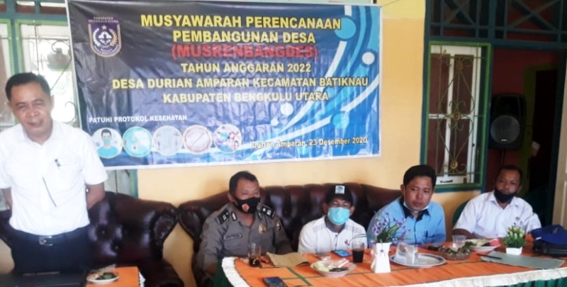 Serap Asmara, Durian Amparan Sukses Gelar Musrenbangdes 2022