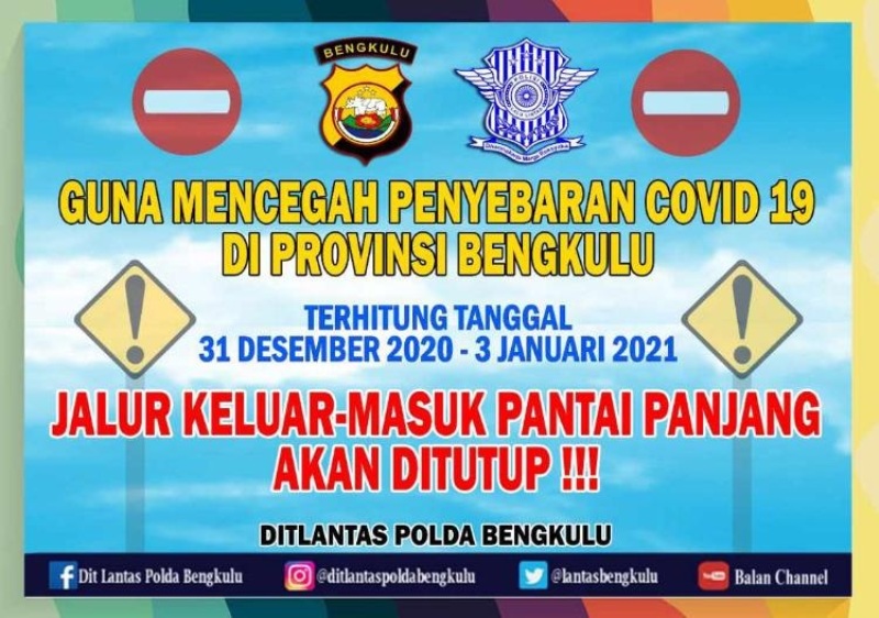 Arus Masuk & Keluar Pantai Panjang Bengkulu  Ditutup