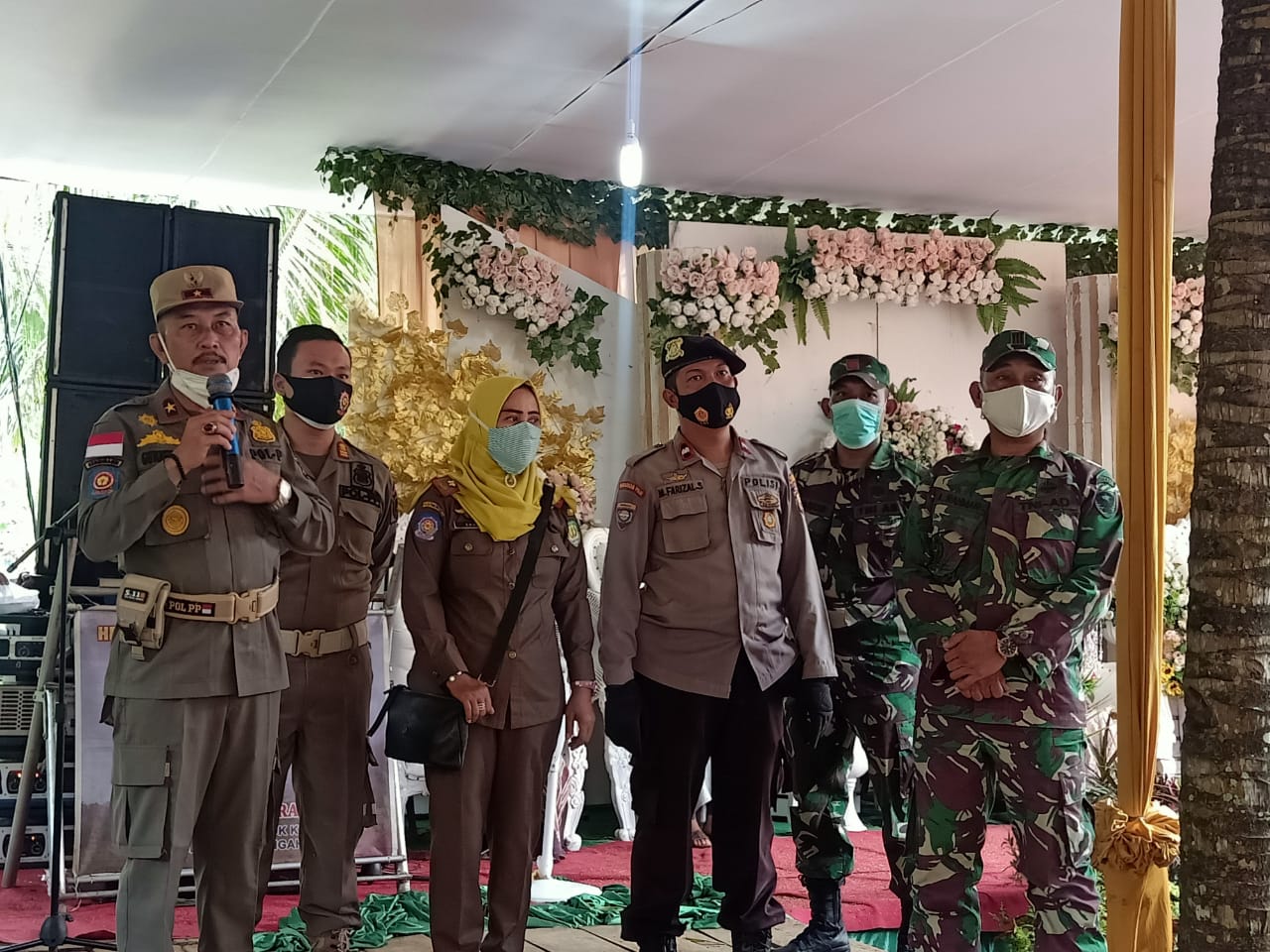 Satgas Covid-19 Datangi Tempat Pesta di Bengkulu Tengah