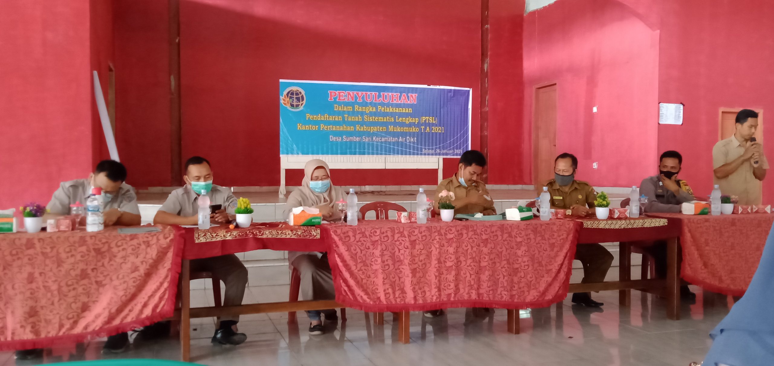 BPN Sosialisasi Program PTSL di Desa Sumber Sari