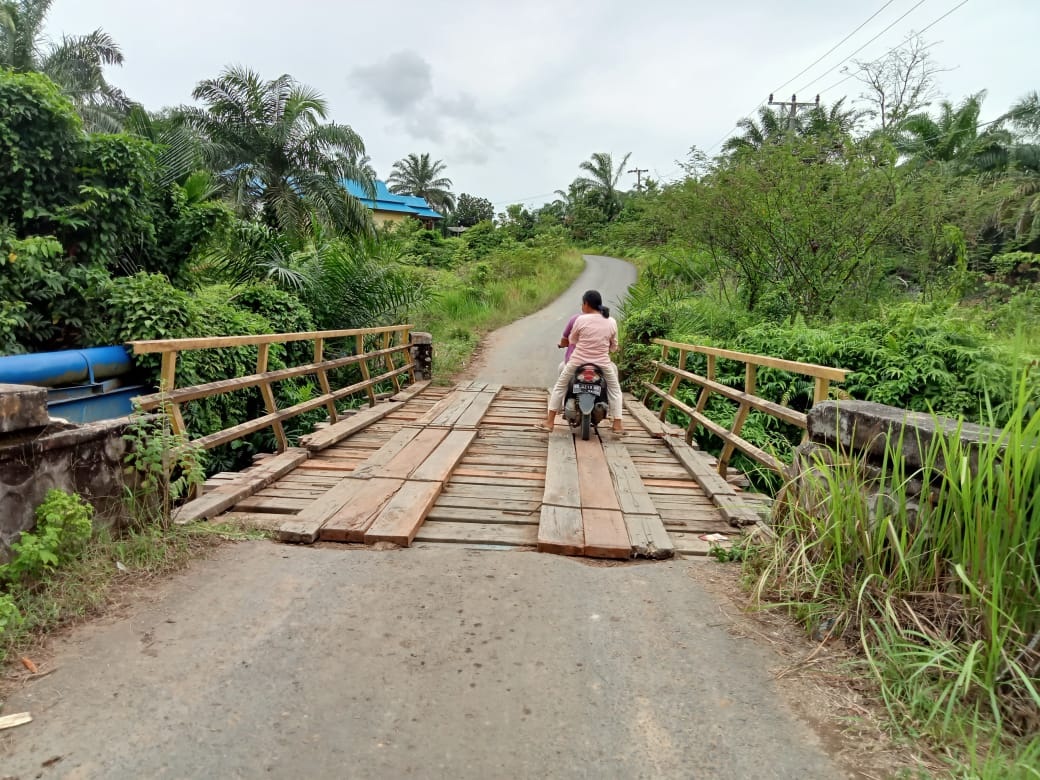  Sigap, Jembatan Sungai  Aur Tuntas Diperbaiki