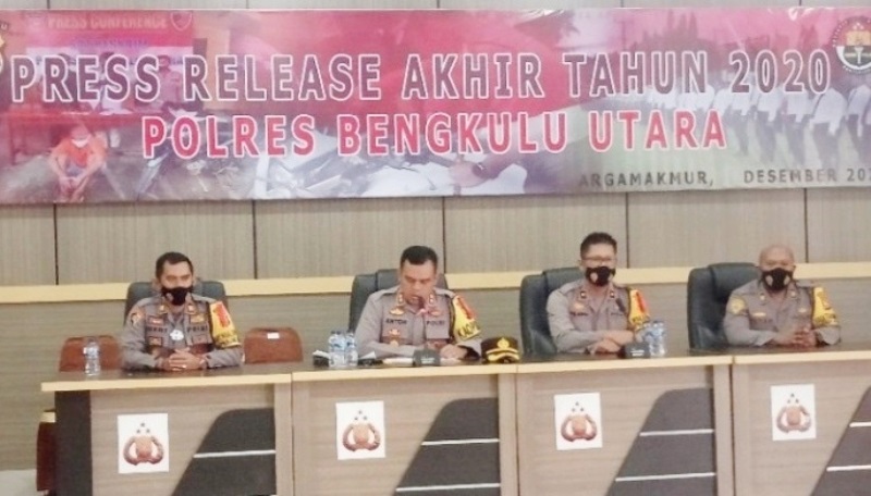 Tahun 2020, Laka Lantas dan Kriminal di Bengkulu Utara Turun Drastis