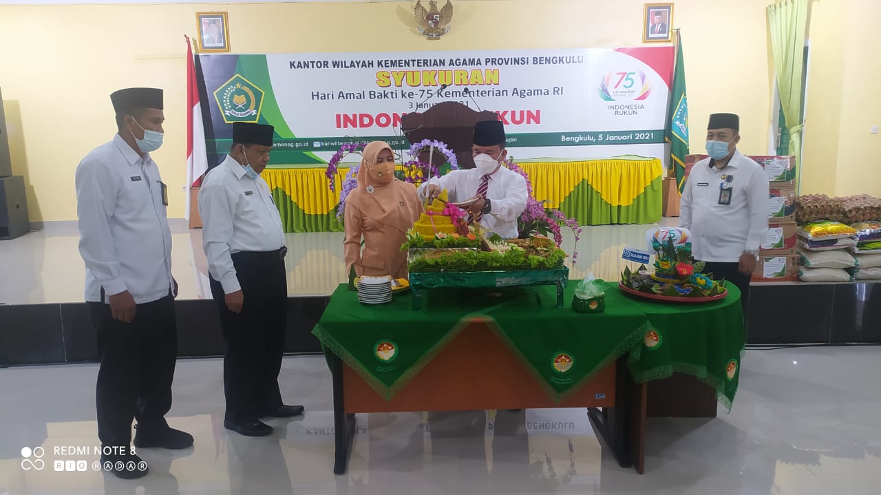 Peringatan HAB Kemenag di Provinsi Bengkulu Terapkan Prokes