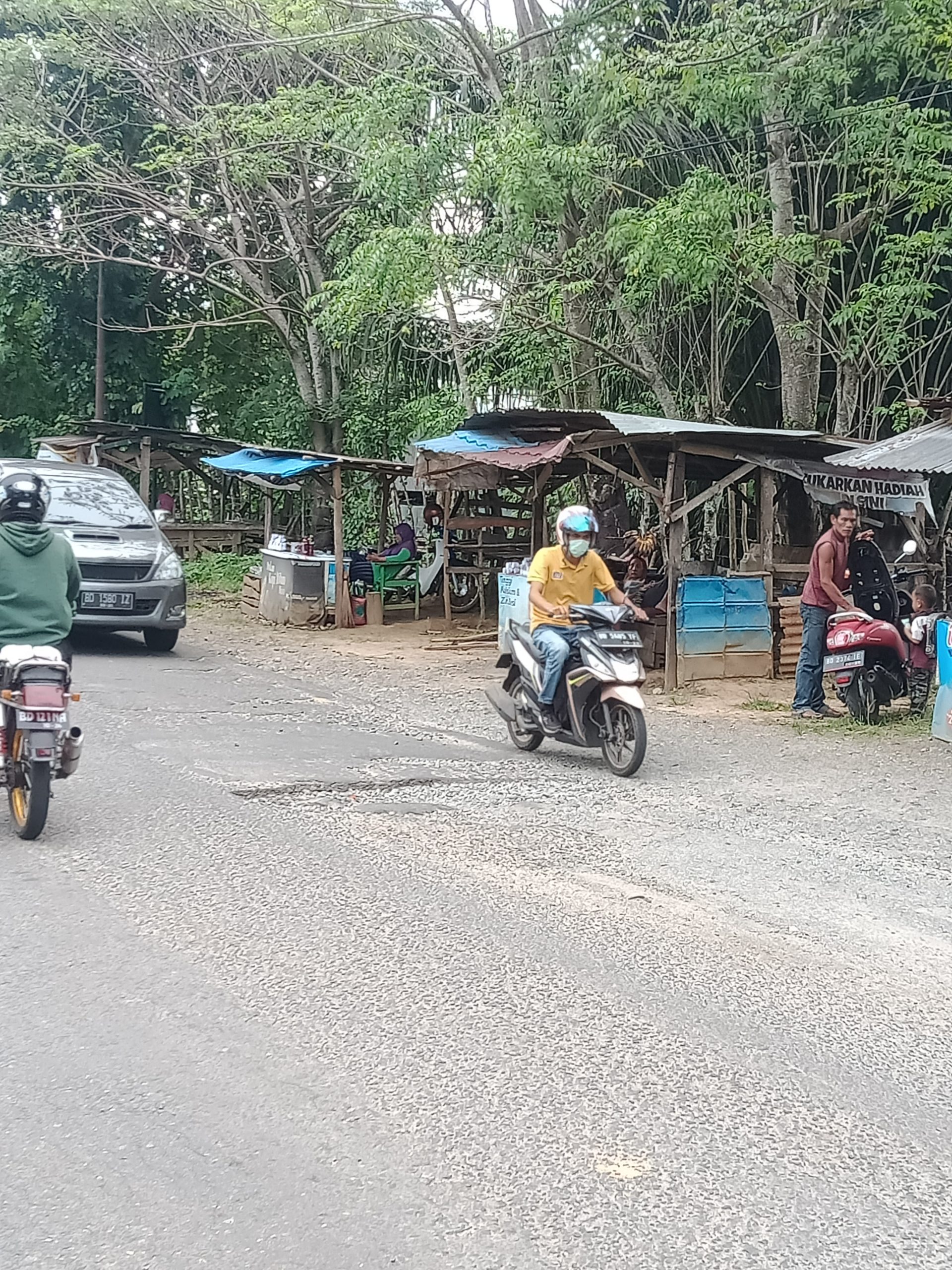 Pengendara Sering Kecelakaan di Jalan Sungai Rupat