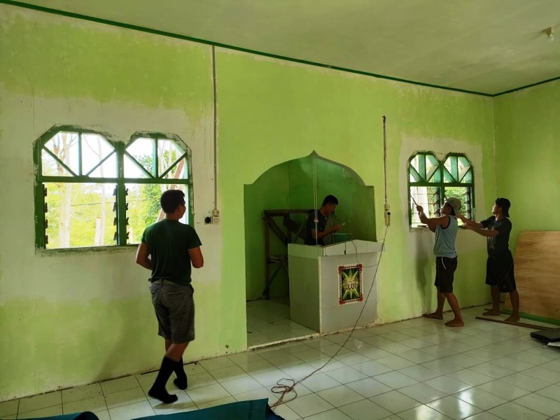 Berkat TMMD, Masjid Jadi Megah Warga Semangat Beribadah