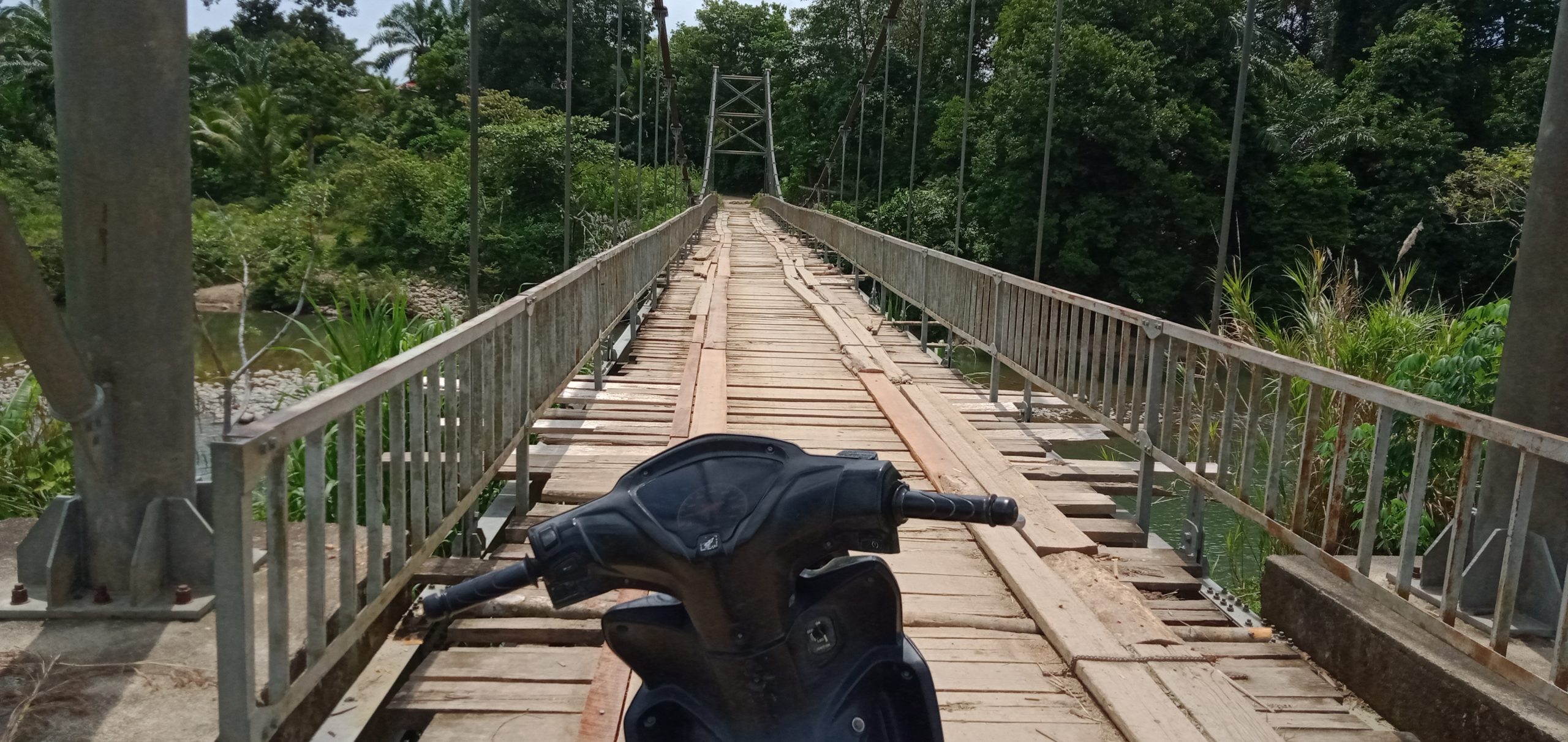 Rehab Jembatan Lubuk Bangko Masih Nunggu Orderan Kayu