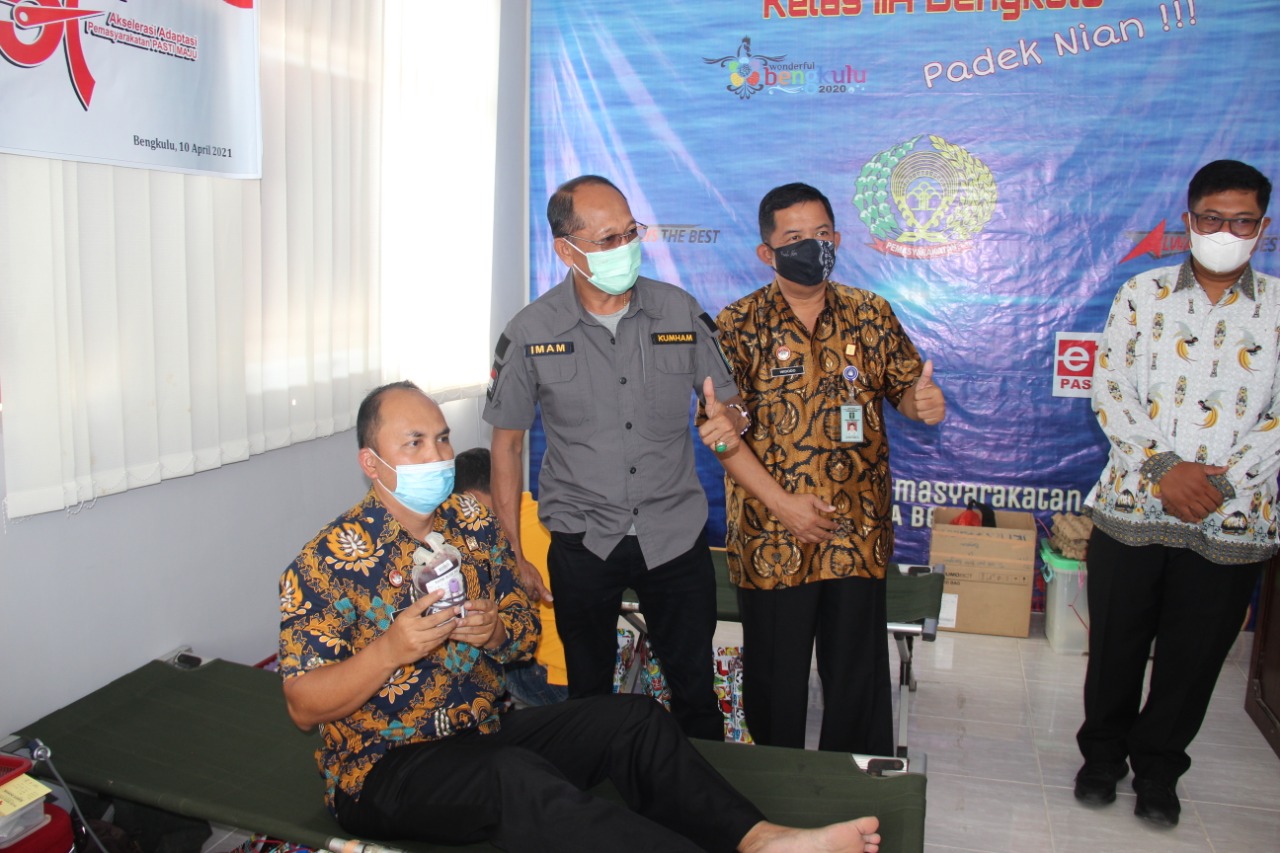 Lapas Bengkulu Gelar Bakti Sosial Donor Darah