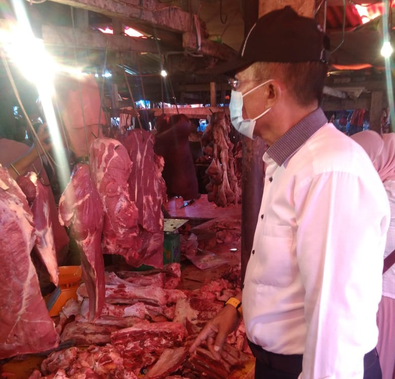 Sumardi Pantau Harga Daging, Ayam Potong yang Terus Naik