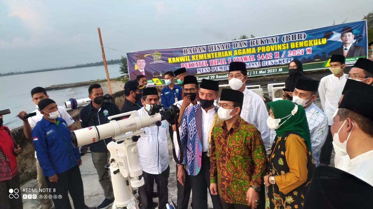 Masih di Bawah Ufuk, Rukyatul Hilal Idul Fitri di Bengkulu