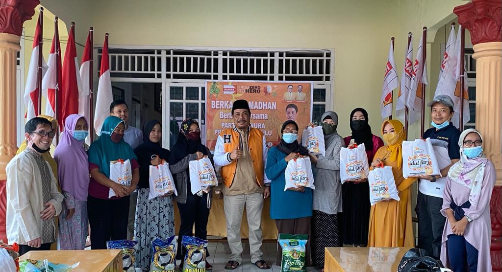 Hanura Bengkulu Salurkan 200 Paket Bantuan Sembako