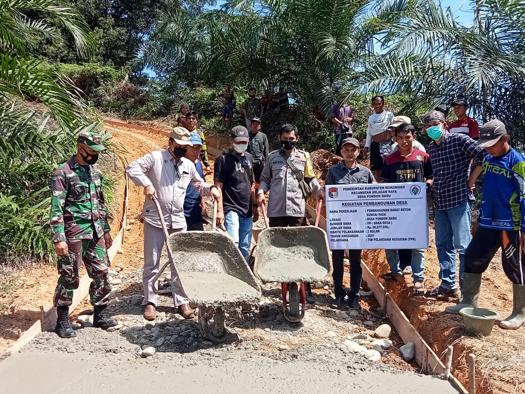 Desa Pondok Baru Gelar Titik Nol Kegiatan Fisik