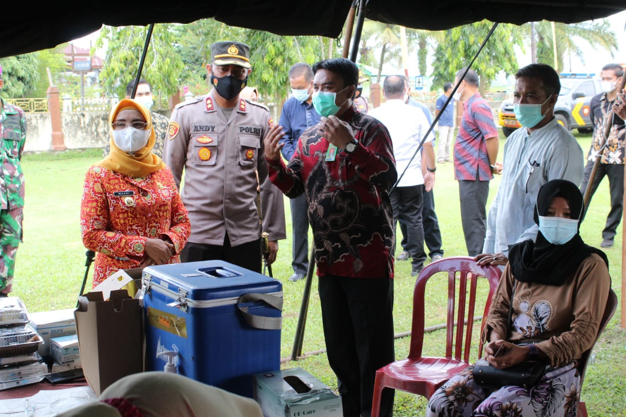 Lebihi Target, Vaksinasi Massal Hari Bhayangkara di Mukomuko