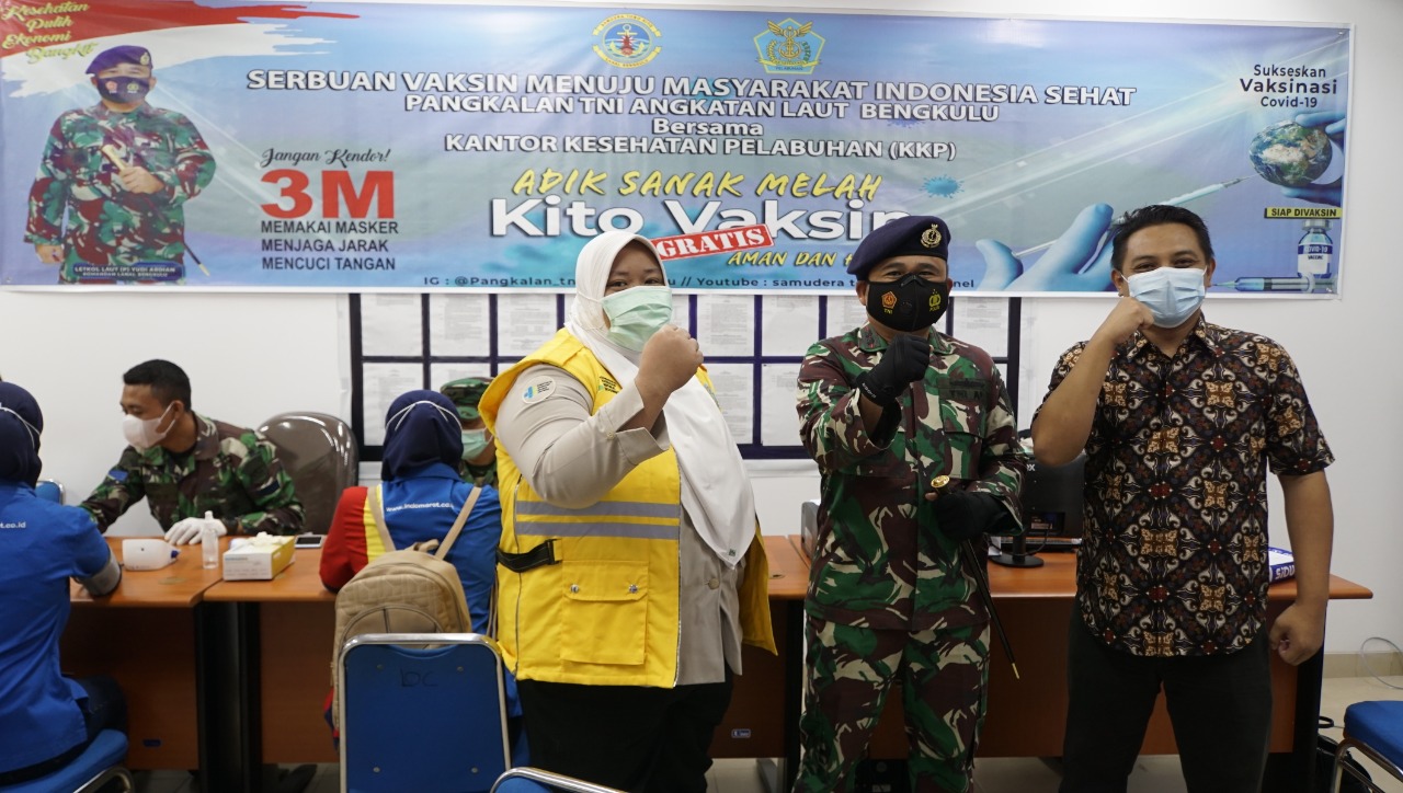 Lanal Bengkulu, KKP  Gelar Serbuan Vaksinasi