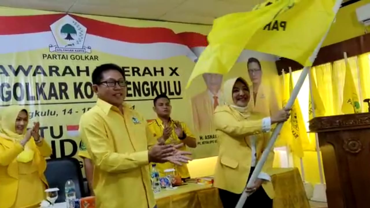 Lanjut Pimpin Golkar Kota, Linda Target Menang Tiga Pemilu