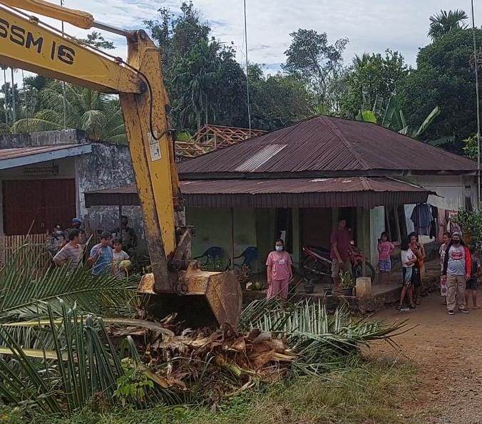 Lahan dan Bangunan Warga Sukarami Mulai Dieksekusi untuk Jalan Tol