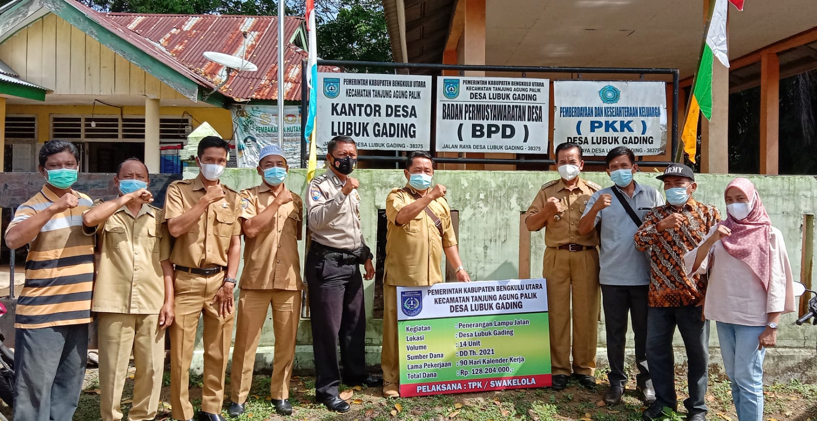 Lubuk Gading Titik Nol Pembuatan Lampu Jalan