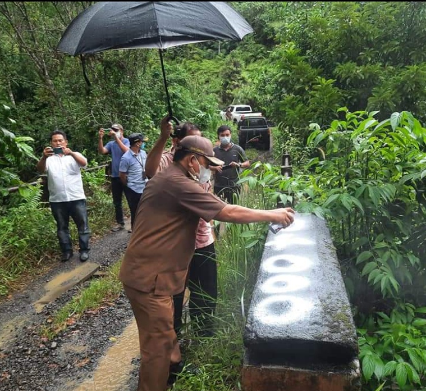 Wabup Tandai Titik Nol Jalan Arang Sapat – Cawang