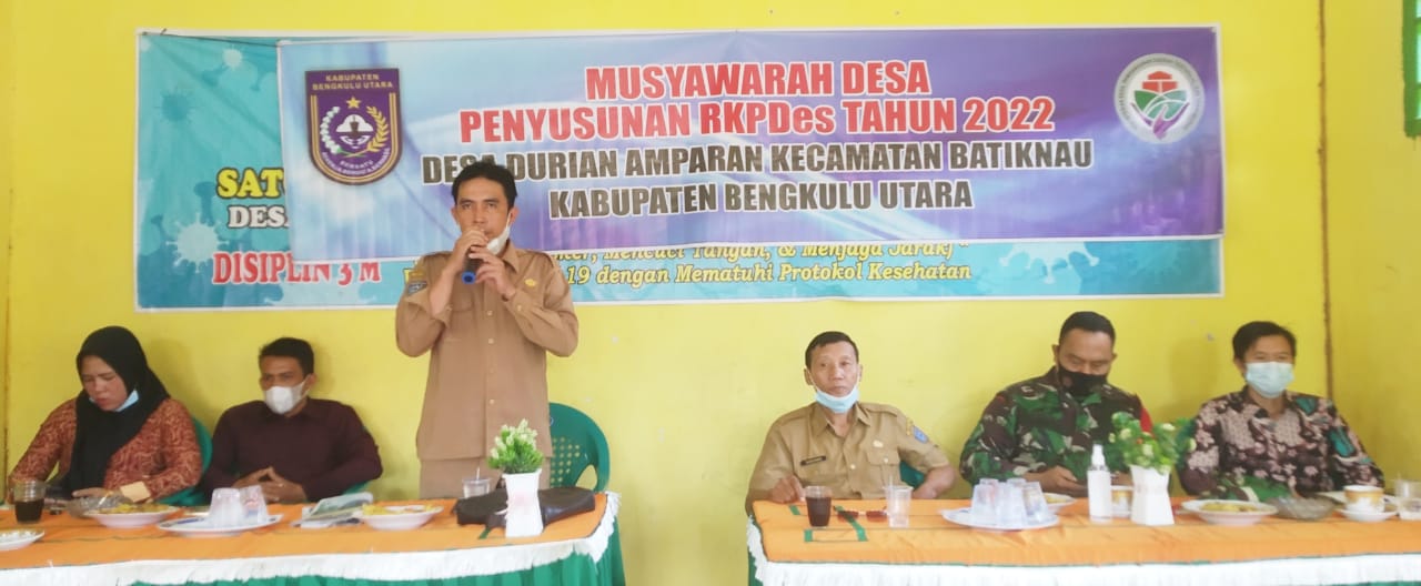 Sadei Durian Amparan Gelar Musdes Penyusunan RKPDes 2022