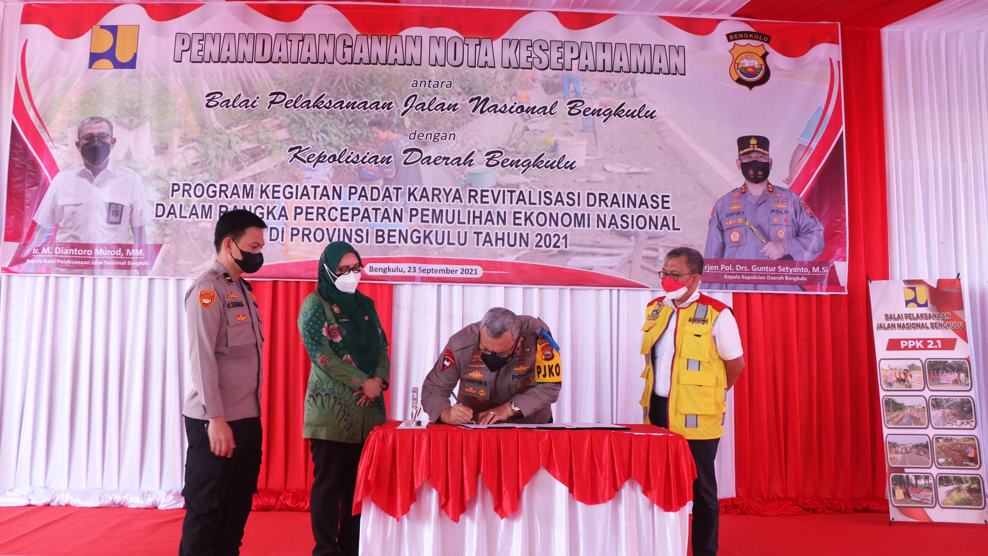 Percepatan Program Padat Karya, Polda MoU Bersama BPJN