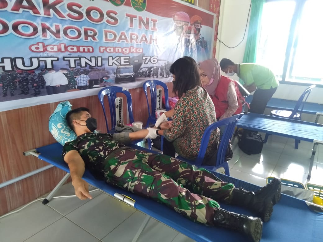 Kodim 0428 Mukomuko Gelar Donor Darah Untuk Pasien RSUD