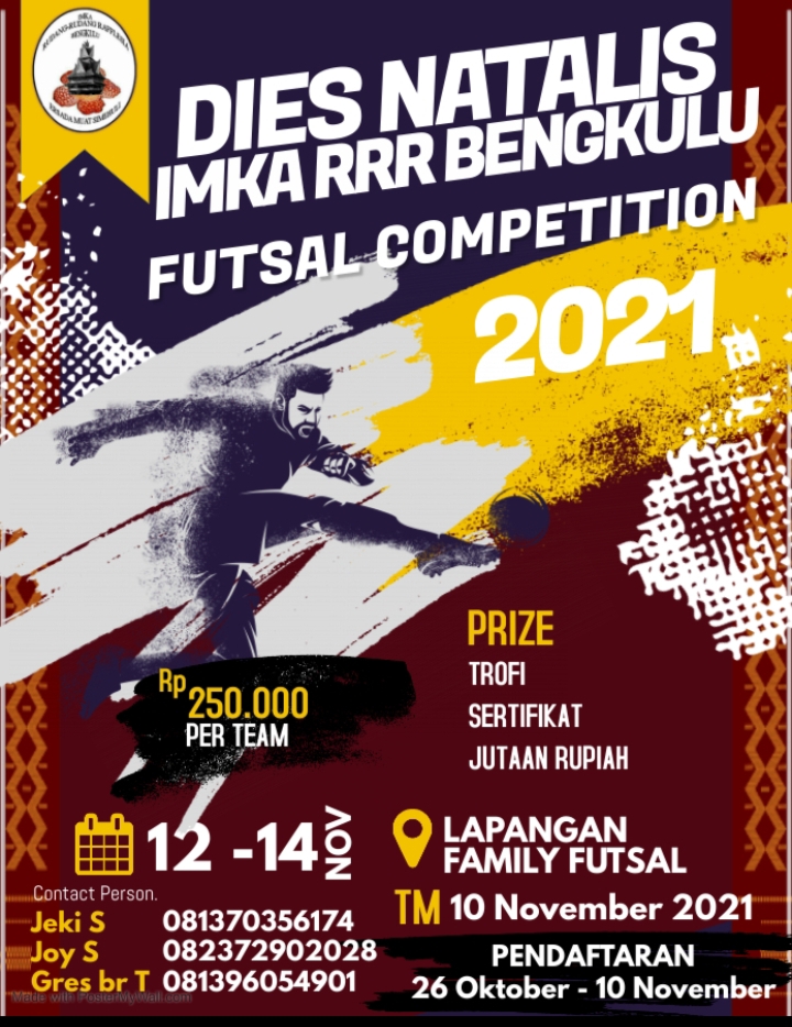 Imka RRR Bengkulu Gelar Pertandingan Futsal Bergengsi