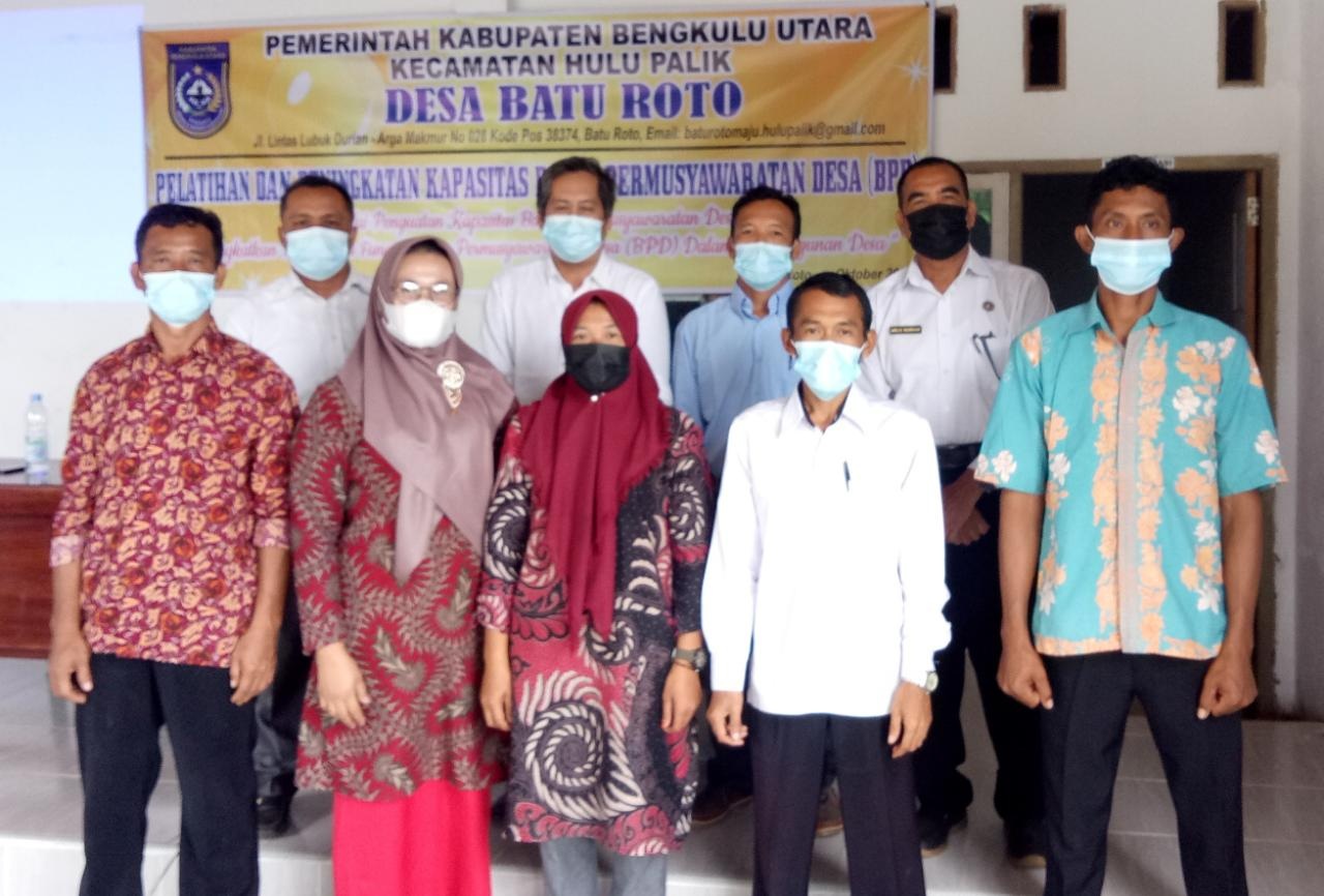 Batu Roto Gelar Pelatihan   Peningkatan Kapasitas BPD