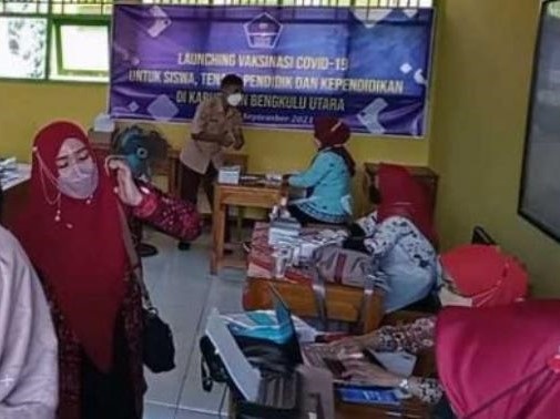 Sukseskan PTM Tatap Muka, Siswa SMAN 2 Telah Vaksin