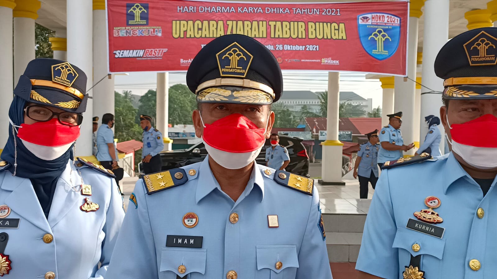 Kemenkumham Bengkulu Beserta Jajaran Ziarah dan Tabur Bunga di TMP