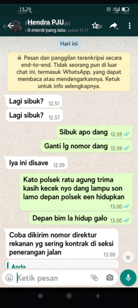 Beredar WA dari Oknum Mengatasnamakan Kepala Dinas yang Baru Dilantik