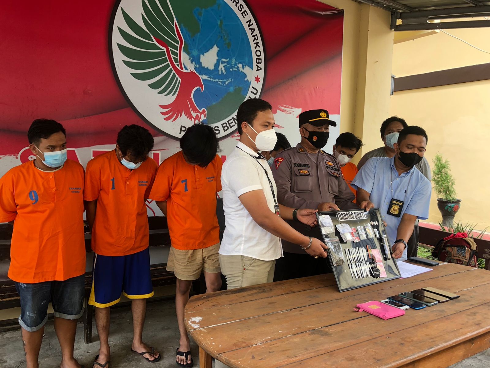 Enam Pelaku Narkoba Ditangkap Polres Bengkulu