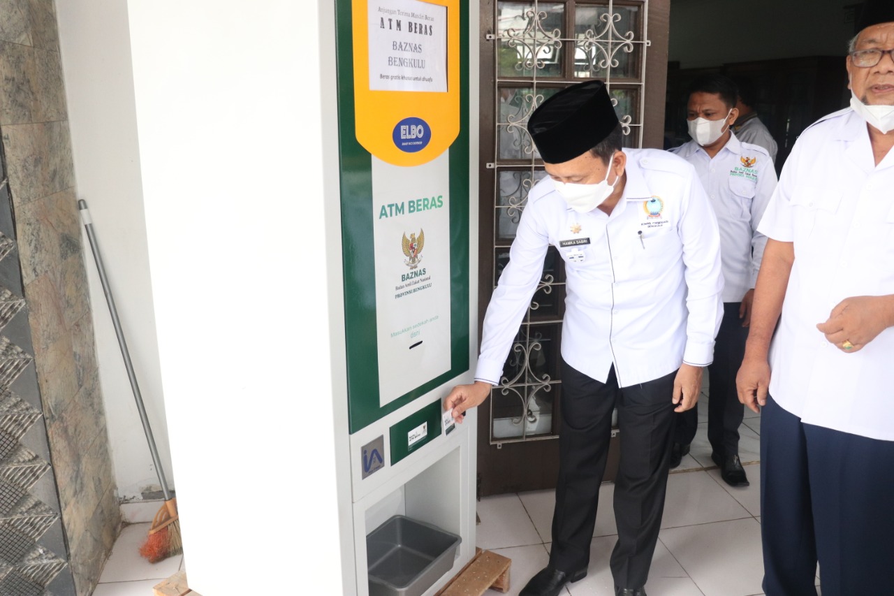 Pertama, Baznas Provinsi Bengkulu Launching ATM Beras