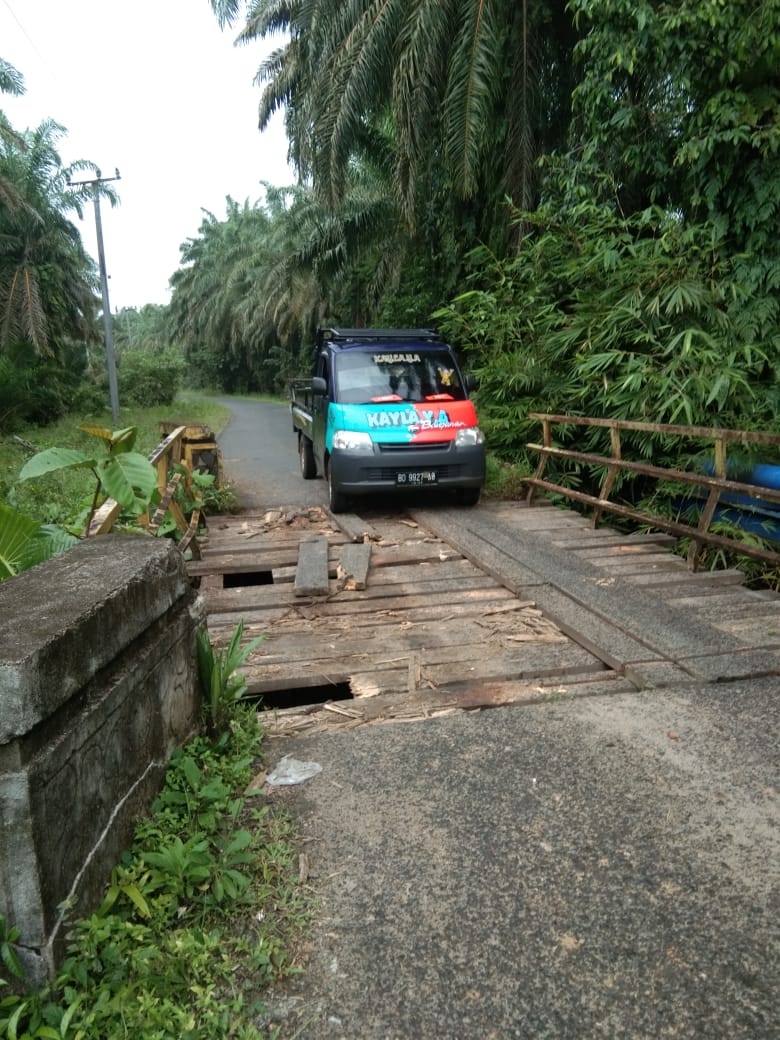 Jembatan Sungai Bue Kembali Rusak