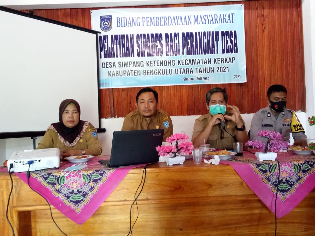 Kuatkan Kapasitas Perangkat Desa, Simpang Ketenong Pelatihan SIPADes