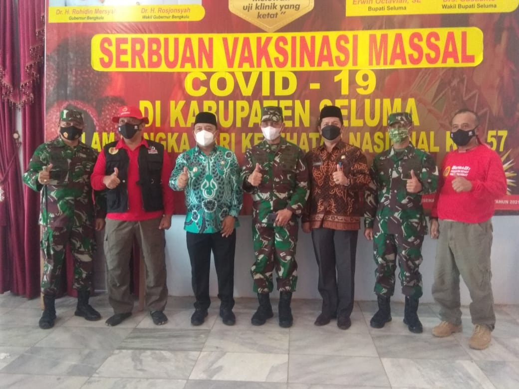 Gandeng BIN, Vaksinasi Massal di Seluma Lebihi Target