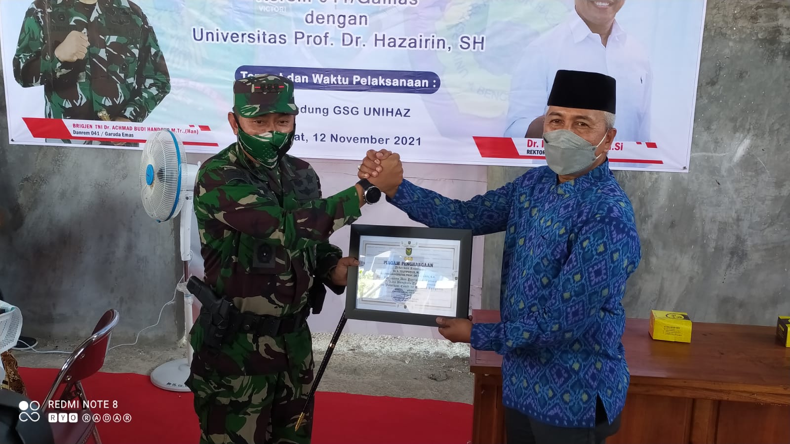 Korem 041/Gamas Gelar Vaksinasi Di Kampus Biru